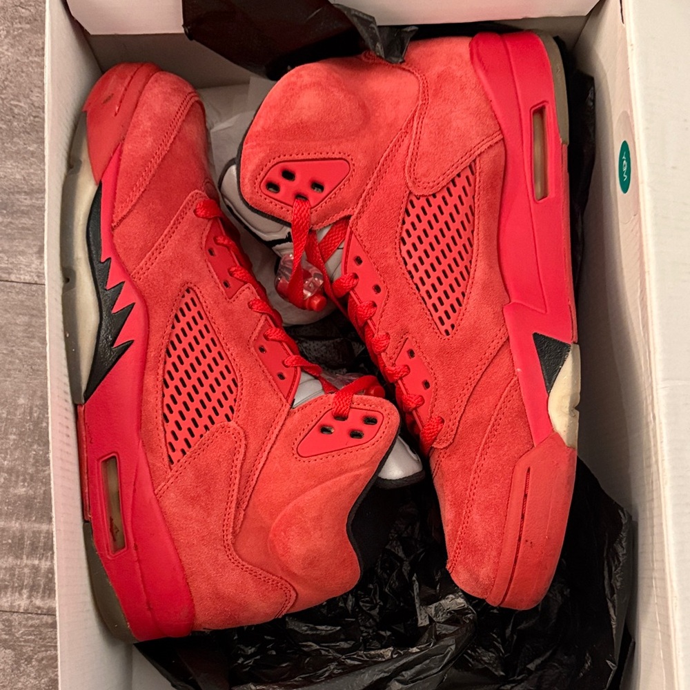 Red Jordan 5s- size 8.5